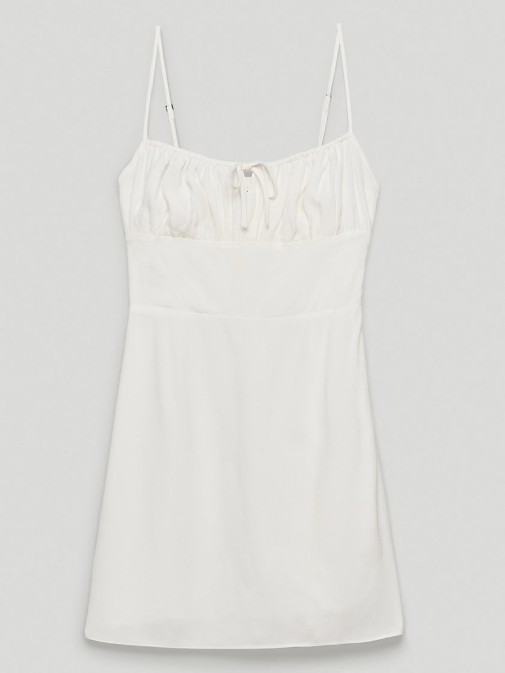 Sunday Best White Mini Slip Dress with Adjustable Straps